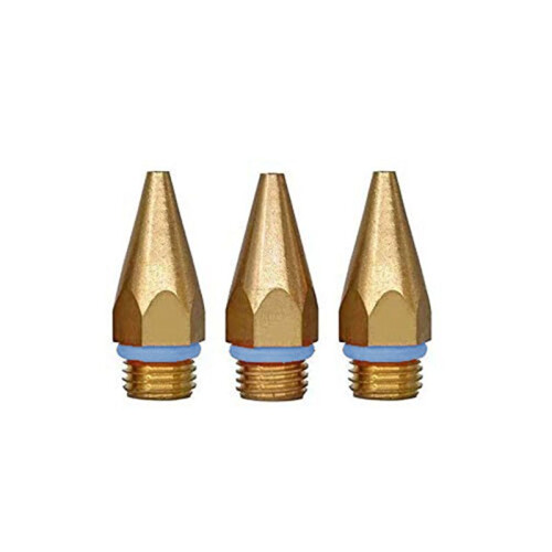 3Pcs Hot Glue- Tips 7/16Inches Thread Copper Nozzl