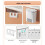 Kitchen Wastebasket Wall Mounted Trash Can with Li 5