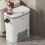 Kitchen Wastebasket Wall Mounted Trash Can with Li 11