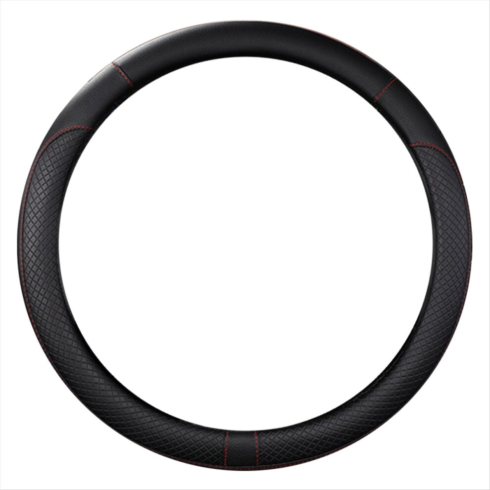 Car Pu Leather Universal Steering Wheels Cover 38C 4852922578534