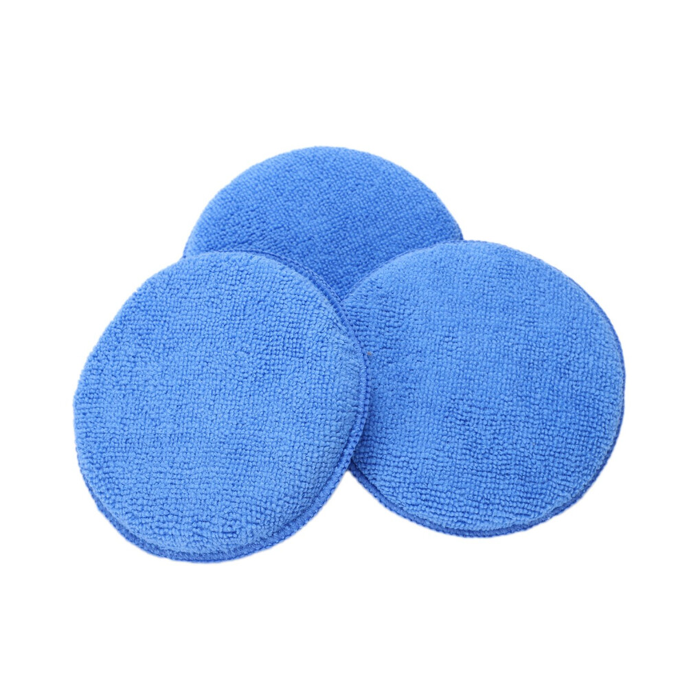 3 X Microfibre Foam Sponge Polish Wax Applicator P 4851649187012