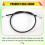 3PCS Engine Bowden Cable Hood Release Wire for- E3 9