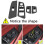 4Pcs Car Window Switch Lift Panel Button Frame Cov 4