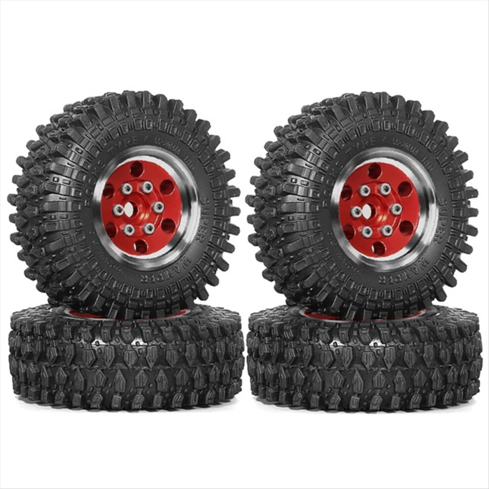 4Pcs 55Mm 1.0Inch Metal Beadlock Wheel Tire For 1/ 4852922582999