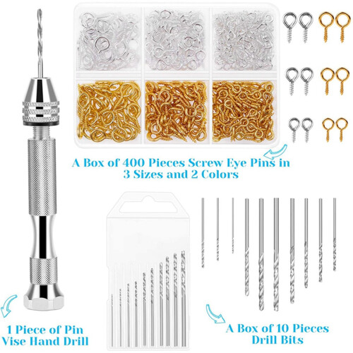 Resin Tools Kit With 1Pcs Pin Vise Hand Drill 10Pc 2