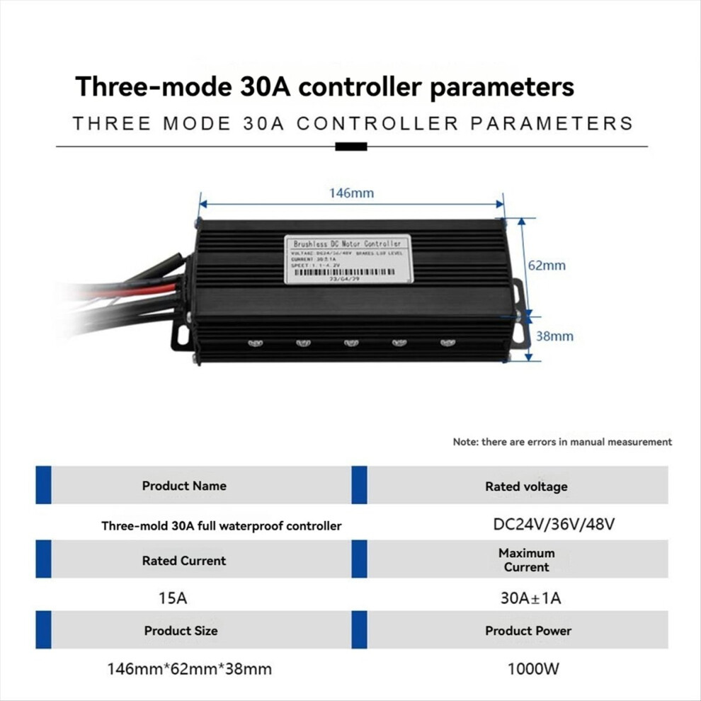 Three Mode Ebike Sine Wave Controller 24V/36V/48V 4852922500054