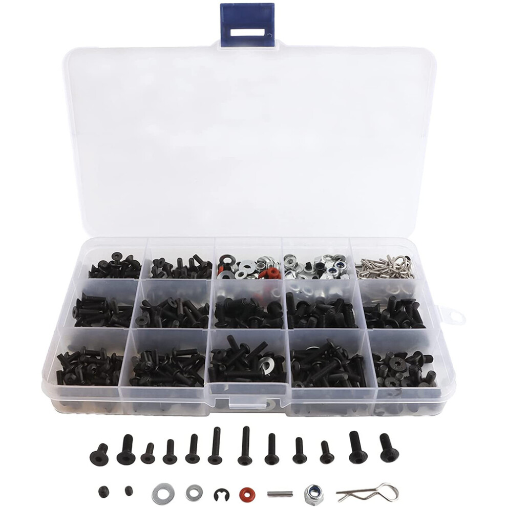 500Pcs Universal Rc Screw Kit Hardware Fasteners S 4852922592868