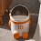 Astronaut-Themed Trash Can with Lid, Large Capacit 4