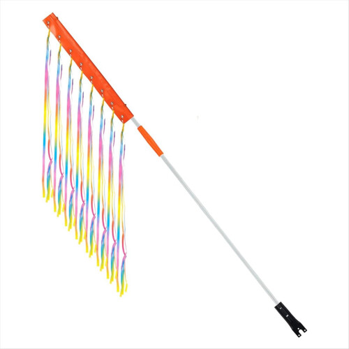 Adjustable Bicycle Flag with Pole for Safe Reflect