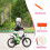 Adjustable Bicycle Flag with Pole for Safe Reflect 6