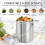 Compost Bucket for Kitchen Countertop,1.3 Gallon S 3