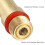 5Pcs Glue GunCopper Nozzle Tips with O-Ring,Bore L 4