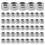 50pcs M2 Zinc Plated Self-Locking Nylon Insert Hex 2
