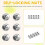 50pcs M2 Zinc Plated Self-Locking Nylon Insert Hex 6