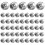 50pcs M2 Zinc Plated Self-Locking Nylon Insert Hex 3
