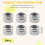 50pcs M2 Zinc Plated Self-Locking Nylon Insert Hex 10
