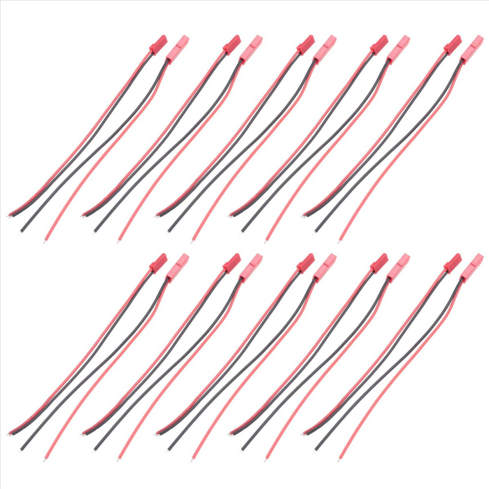 10 Pairs 150Mm Jst Connector Plug Cable Line Male+ 4851649179918