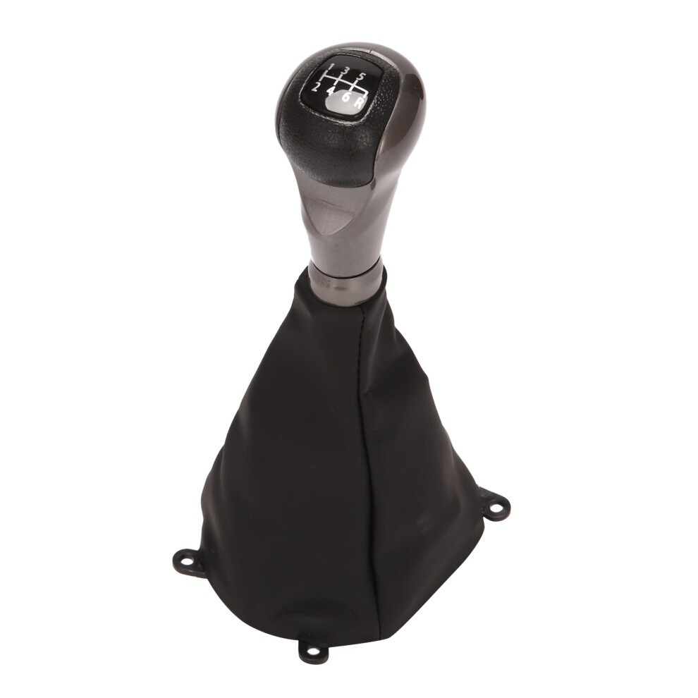 6 Speed Gear Shift Knob Lever Stick Gaiter With Du 4851649186459