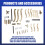 Gear Puller Set, 3inch 4inch 6inch 3 Jaw Kit for P 8