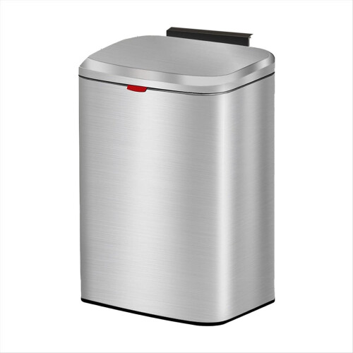 Hanging Kitchen Stainless-Steel Small Trash Can wi 1