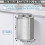 Hanging Kitchen Stainless-Steel Small Trash Can wi 5