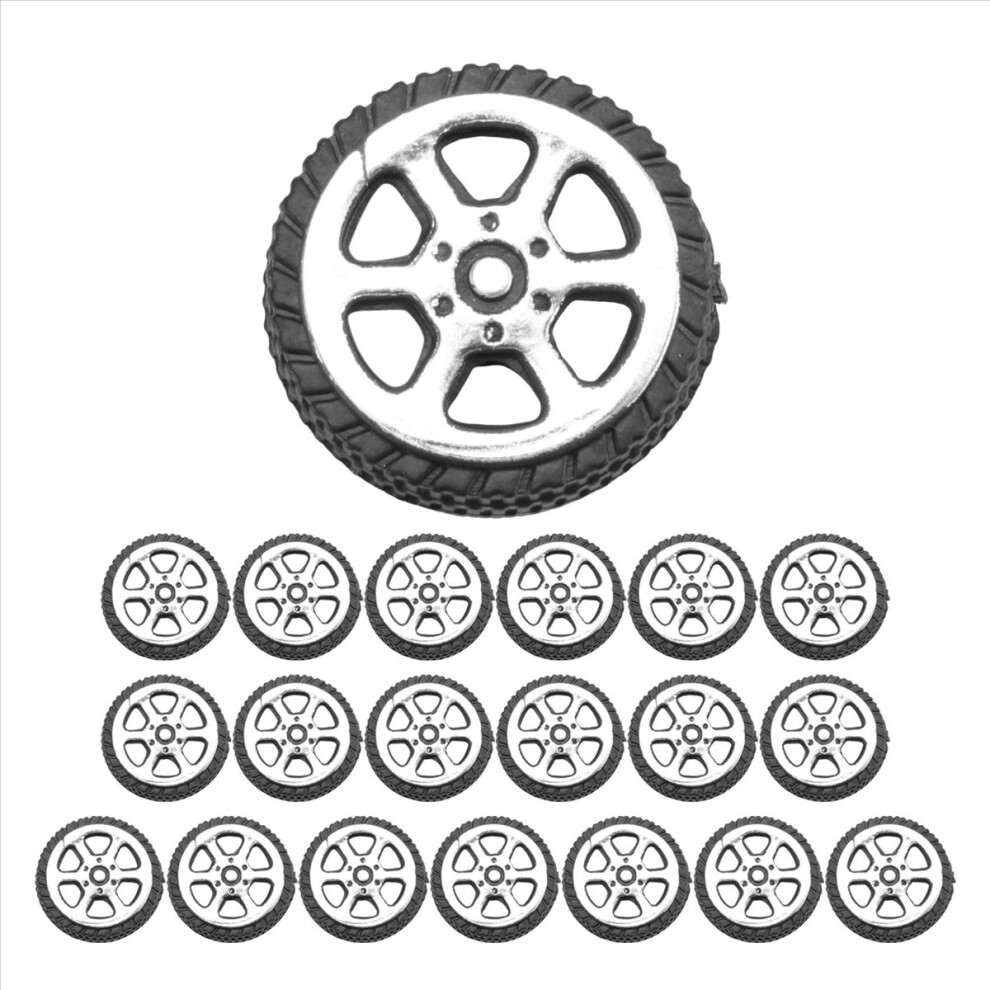 Plastic Roll 2Mm Dia Shaft Car Truck Model Toys Wh Black/Silver 4851649185957