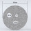 3 Holes Felt Pad Replacement Part Screen/Gauze Fit 3
