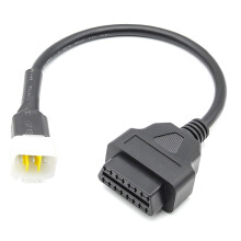 6 Pin to OBD 16 Adaptor Cable Motorcycle Fault Det