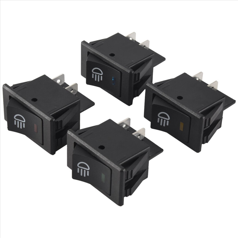 4X 12V 35A Car Truck Boat Fog Rocker Switch Light 4851649108451