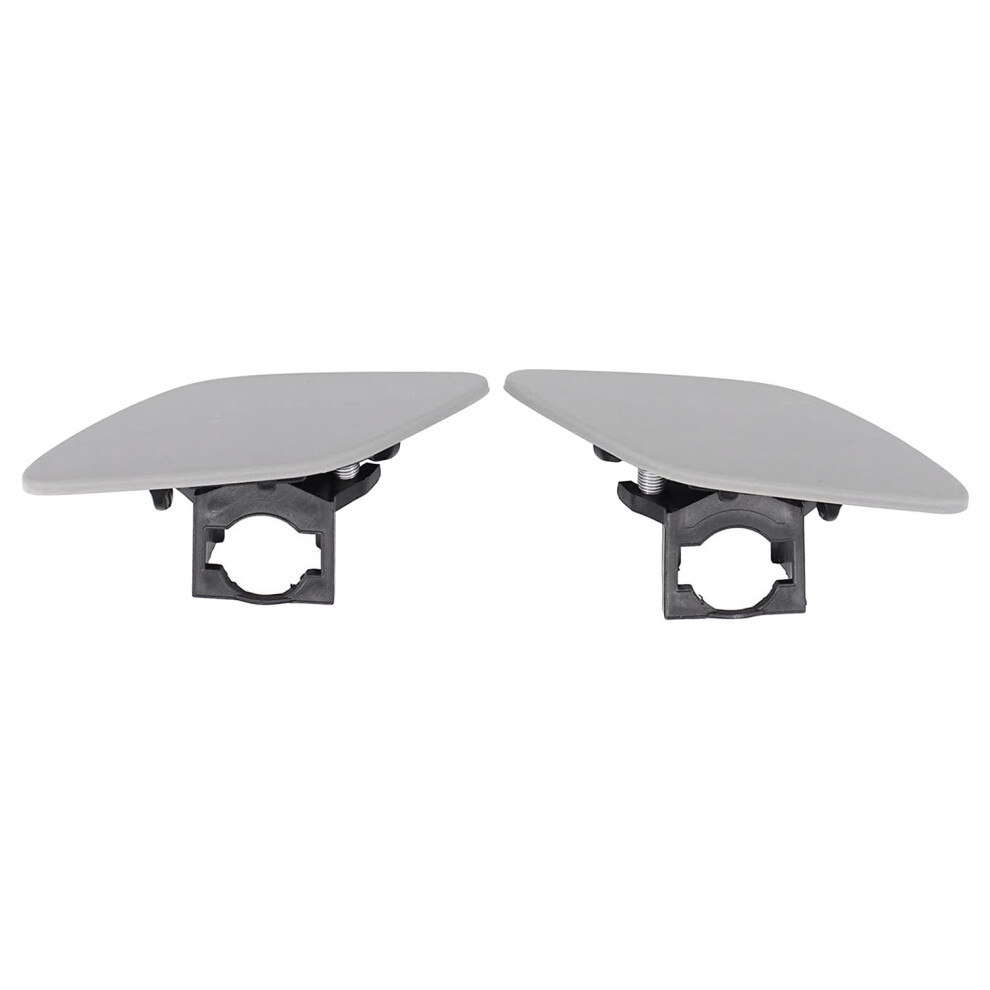 2Pcs Car Headlight Washer Jet Nozzle Cover Cap For Gray 4851649122068