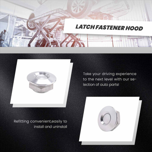 Long Push Button Quick Release Hood Pins Bonnet Lo 2