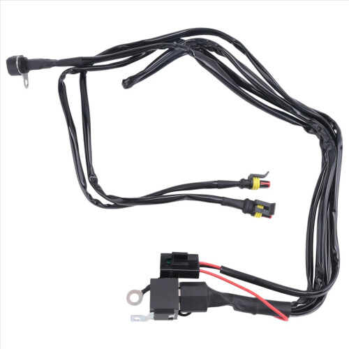 Motorcycles LED Fog Light Wiring Harness Wire for 2