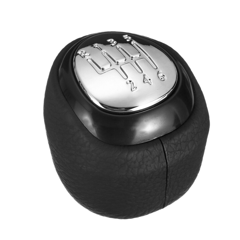 6 Speed Gear Shift Knob Leather Lever Shifter For 4851649104743