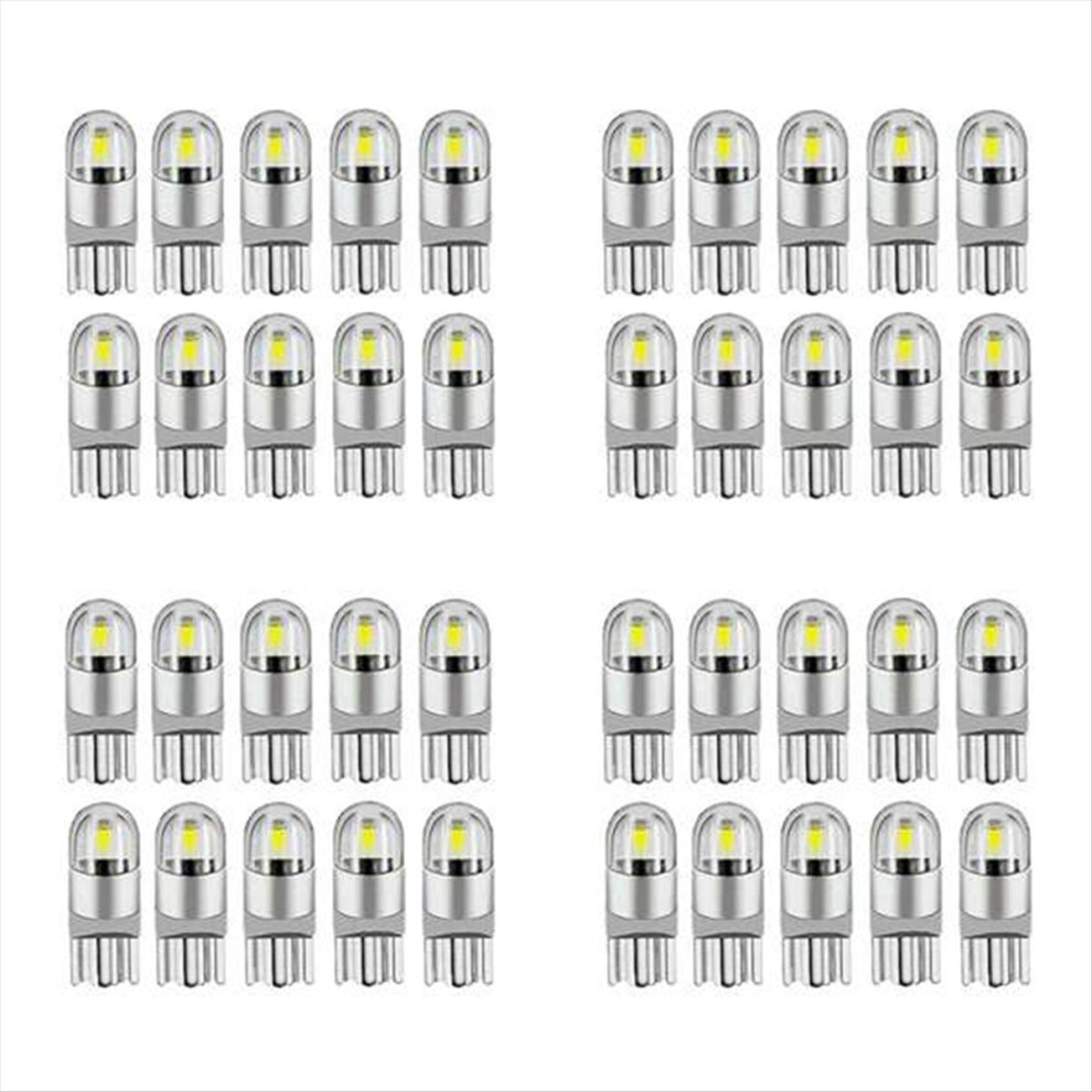 40Pcs 6000K Canbus T10 168 194 W5w Dome License Si Light 4851649122563