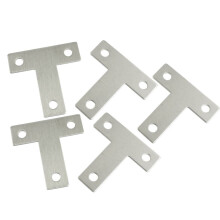 5 Pcs Angle Plate Corner Brace Flat T Shape Repair