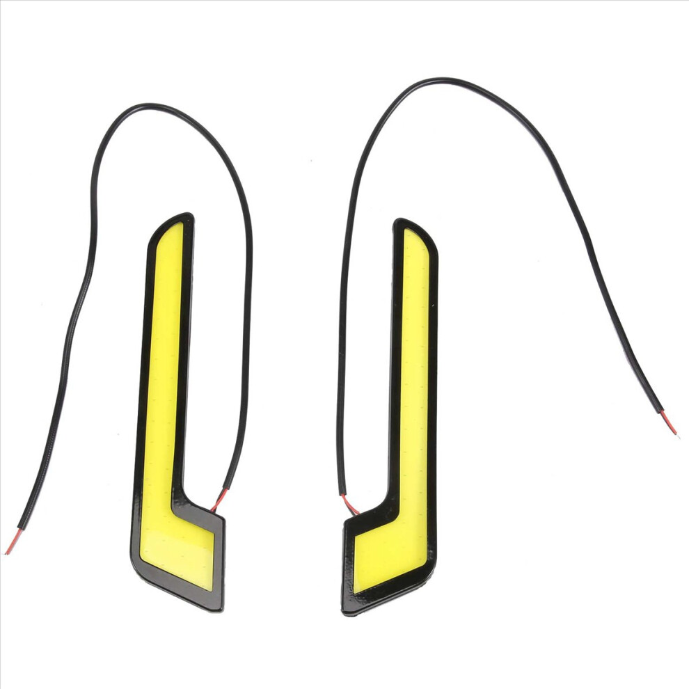 1Pair High Power L-Shape Cob Drl Car Led Daytime R 4851649104415