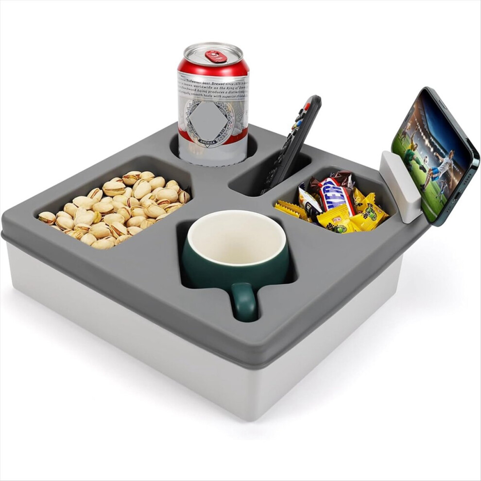 Couch Cup Holder Tray, Silicone Sofa For Bed Wat 4852144347154