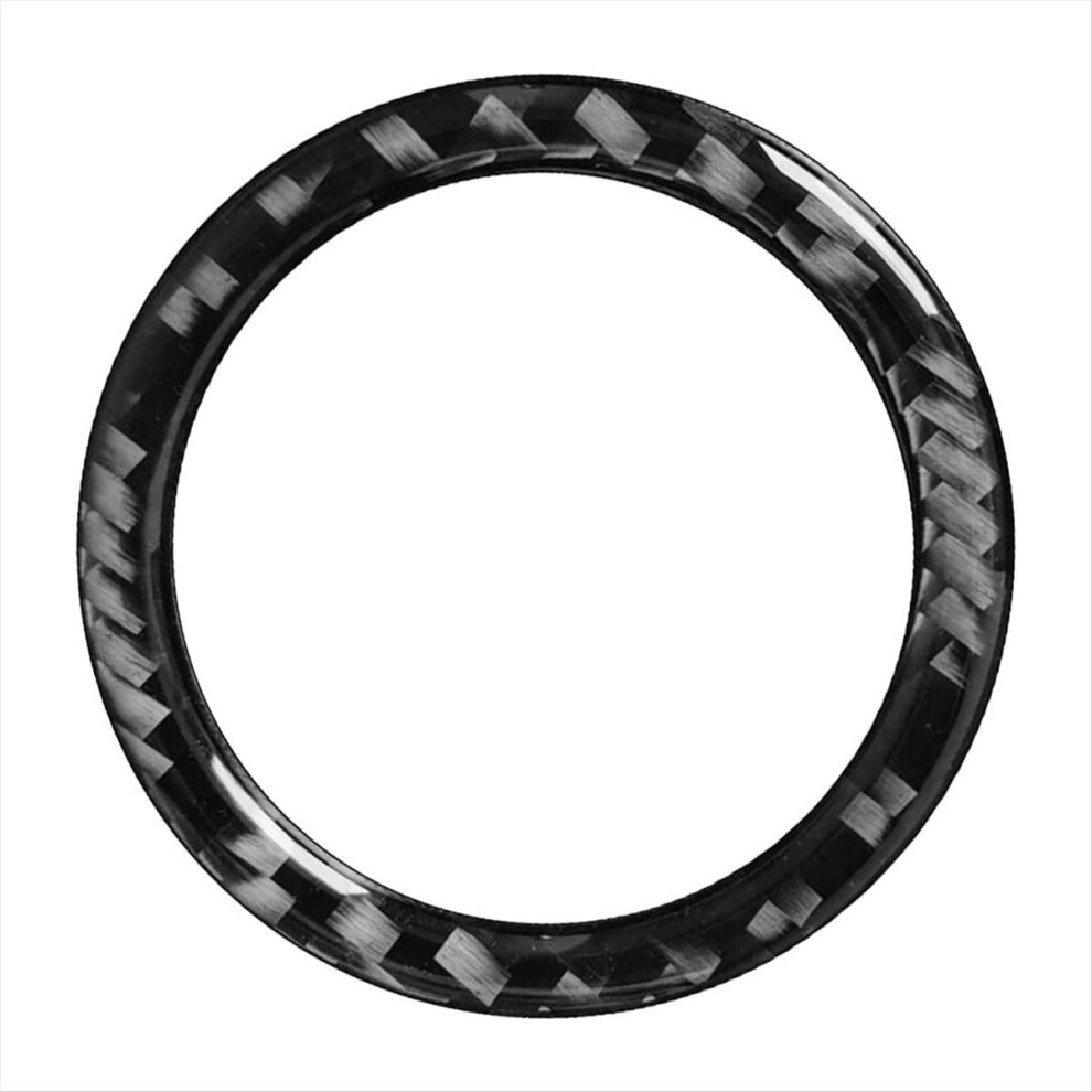 Car Carbon Fiber Engine Start Stop Button Ring Tri 4851649162163