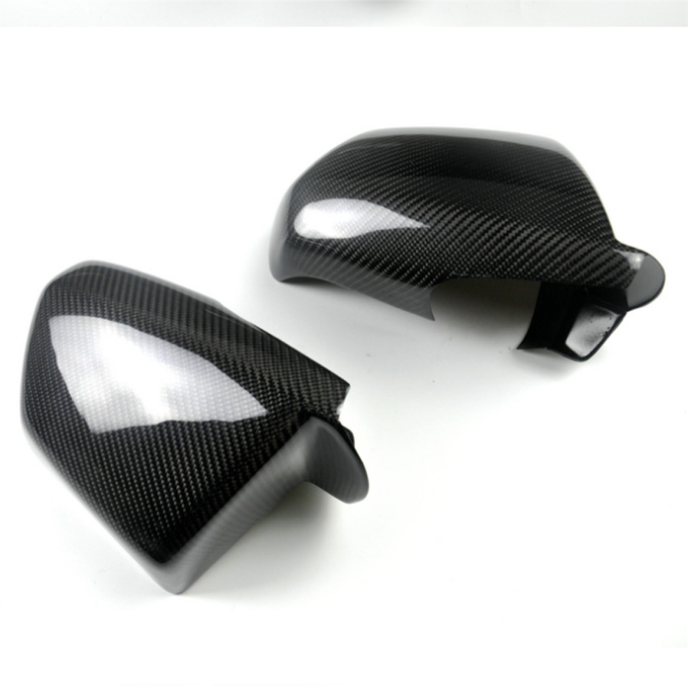 2Pcs Carbon Fiber Car Rearview Side Mirror Covers Light 4852144337797
