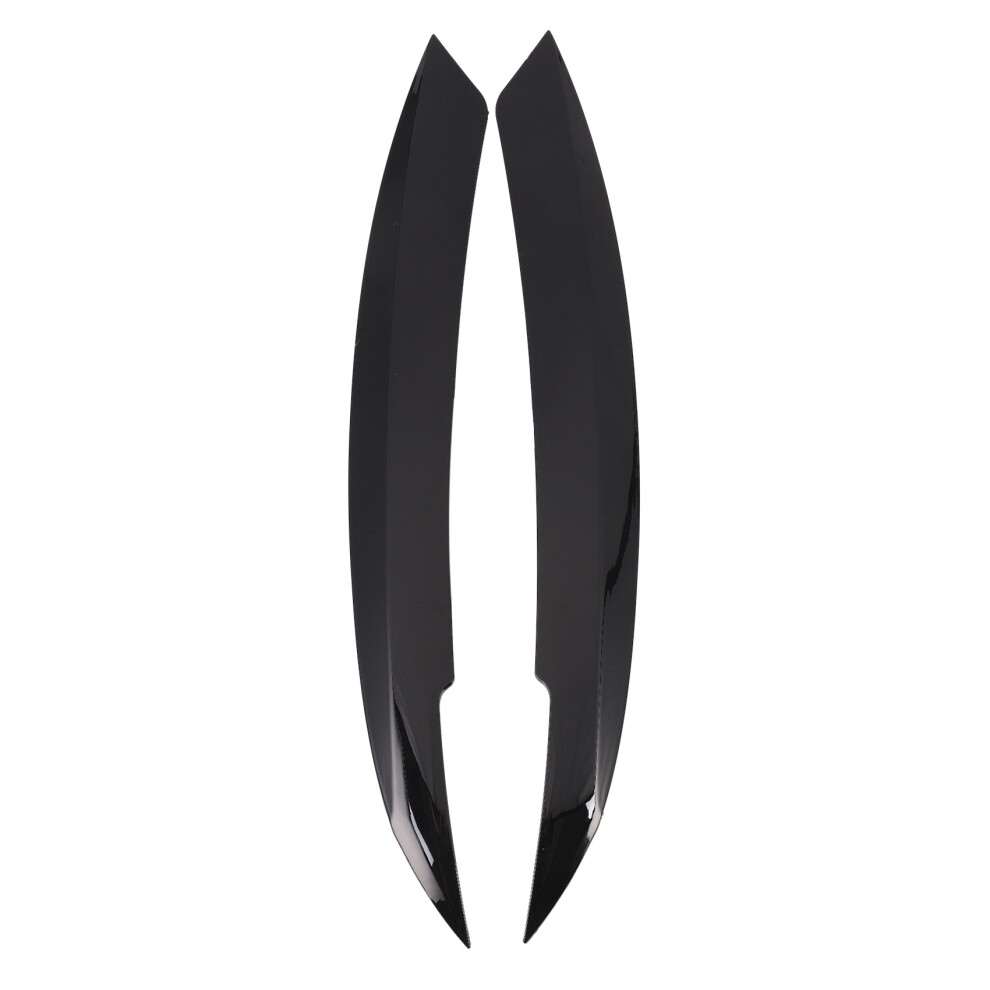Car Headlights Eyebrow Eyelids Sticker For Mk6 Bla Black 4851649150108