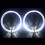 Car LED 80MM Aperture Rings White Light Angel Eyes 9