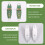 1Pair Headlight LED Board Chip 80A998473 80A998474 9