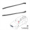 1Pair Front Windshield Seal Water Guide Strip 5113 3