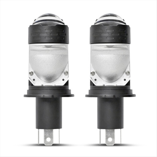 2Pcs H4 Led Headlight Bulbs Lens Plug&Play Dual 12 1