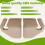 1Pair Middle Row Left Seat Rail Bracket Cover for 9