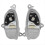 1Pair Front Headlight Turn Signal LED Moudle White 2