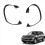 Left Front Headlight Rubber Seal Strip Trim 173438 11