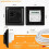 NonProgrammable Room Thermostat Controller Underfloor Heating With External Floor Sensor 230V Wired Flush Mount 16A 3680W Cap 2