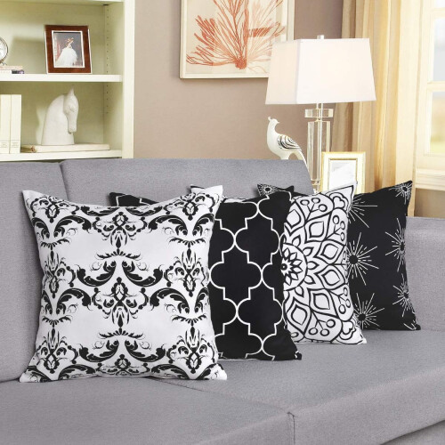 Boho Decor: Κομψό γκρι ύφασμα με ρετρό μαξιλάρι και κρυφό φερμουάρ για αισθητική, η 2