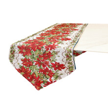 Șervețel de masă cu design Buffalo Check, decor festiv brodat cu țesătură jacquard vopsită în fire, șervețel de masă decorativ pentru